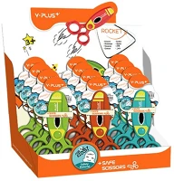 Y-plus SC170100 Olló + papírvágó műanyag rakéta alakú kép