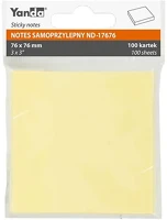 Yanda 03.00718 Öntapadós jegyzettömb  76x76 mm 100 lap sárga kép
