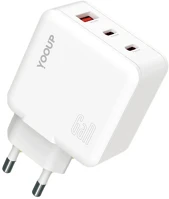 Yooup H75PM036077 Nc67-g hálózati töltő adapter pd 65w, tripla usb-a,usb-c kép