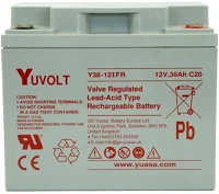 Yuasa YUVOLT 12V 38 AH FR Yuvolt 12v 38 ah fr kép