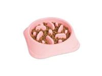 Yummie 60061B Etetőtál habzsolásgátlóval - 20 x 20 x 4,5 cm - korall () kép