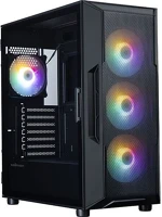 Zalman I3 NEO ARGB V2 BLACK I3 neo argb v2 táp nélküli ablakos mid tower számítógépház fekete kép
