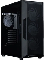 Zalman I3 NEO V2 BLACK I3 neo v2 táp nélküli ablakos mid tower számítógépház fekete kép