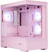 Zalman P30 PINK V2 Táp nélküli ablakos mt mini tower számítógépház rózsaszín kép