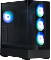 Zalman P40 PRISM PLUS BLACK P40 prism plus táp nélküli ablakos mid tower számítógépház fekete kép
