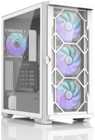 Zalman Z10DUOWHITE Z10 duo rgb tempered glass white kép