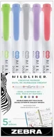 Zebra 07.02716 Szövegkiemelő kétvégű  mildliner cool & refined 1,4-4,0 mm 5 darabos kép