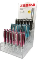 Zebra 46601 golyóstoll display, 0,24 mm, teleszkópos, rozsdamentes acél, zebra kép