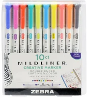 Zebra 10-ES Szövegkiemelő  mildliner highlighter 10-es készlet kép