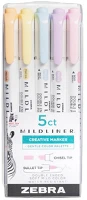 Zebra 78705 Szövegkiemelő  mildliner highlighter gentle 5-ös készlet kép