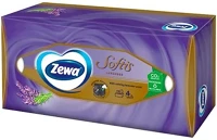 Zewa 12.01719 Papírzsebkendő  softis 4 rétegű 80 darabos dobozos levendula kép