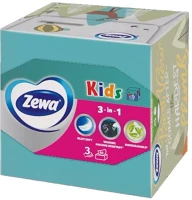 Zewa 6287 Papírzsebkendő  kids 3 rétegű 60 darabos dobozos kép