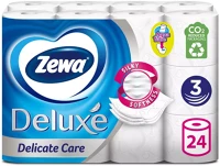 Zewa H3052588 Toalettpapír 3 rétegű kistekercses 100% cellulóz 24 tekercs/csomag delicate care deluxe  hófehér kép