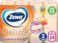 Zewa H3053617 Toalettpapír 3 rétegű kistekercses 100 % cellulóz 24 tekercs/csomag  deluxe cashmere peach kép