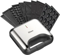 Zilan ZLN3932 5 in 1 szendvicssütő,  800 w, led visszajelző, 5 cserélhető sütőlap kép