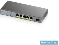 Zyxel GS1350-6HP-EU0101F Gs1350-6hp cctv poe switch 60w kép