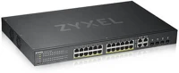 Zyxel GS1920-24HPV2 Gs1920-24hpv2 28port gbe lan l2 poe menedzselhető switch kép