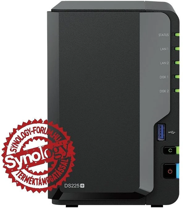 Synology DS225+ nagyítás