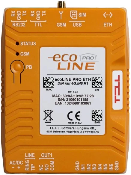 Tell ECOLINE-PRO-4G-ETH-DIN nagyítás