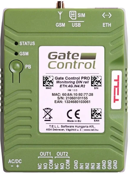 Tell GATE-CONTROL-PRO-1000-4G-DIN-M nagyítás