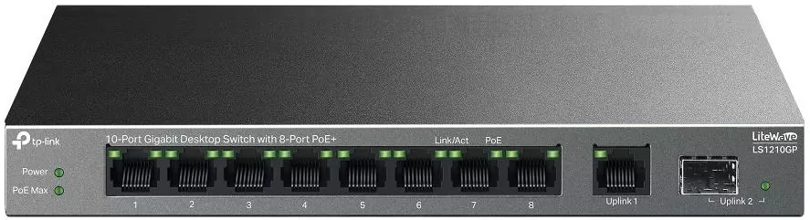 Tp-link LS1210GP 10-PORT nagyítás