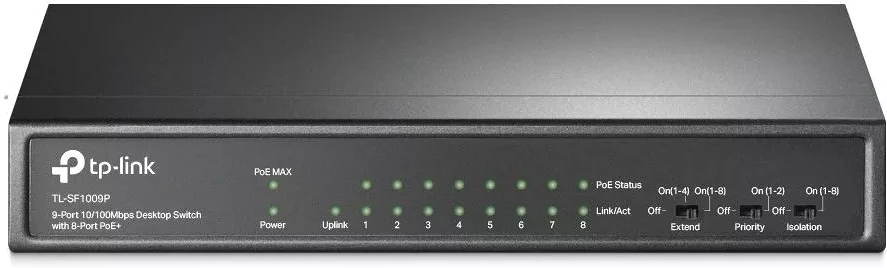 Tp-link TL-SF1009P 9-PORT nagyítás
