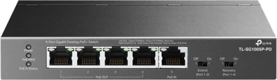 Tp-link SG1005P-PD 5XGE nagyítás