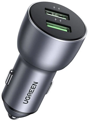 Ugreen CD213 36W 2XUSB QC 3.0 SZÜRKE nagyítás