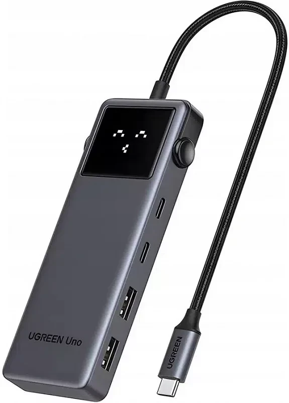 Ugreen USB-C-2XUSB-A 3.2 + 3XUSB-C-1XHDMI, SZÜRKE nagyítás