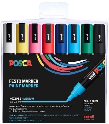 Uni POSCA PC-5M 8 DB-OS nagyítás