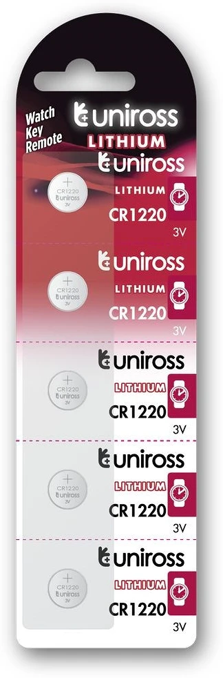Uniross CR1220 3V nagyítás