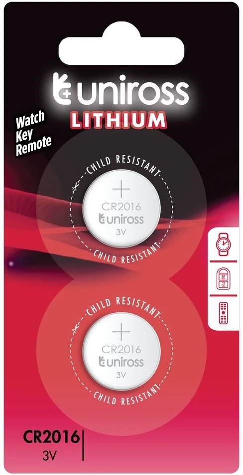Uniross CR2016 3V nagyítás
