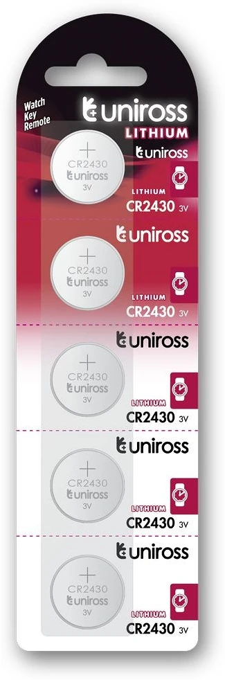 Uniross CR2430 3V nagyítás