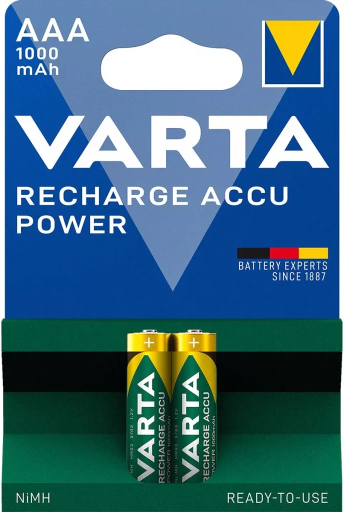 Varta AAA 1.2 V 1000 MAH 2-BLISZTER nagyítás