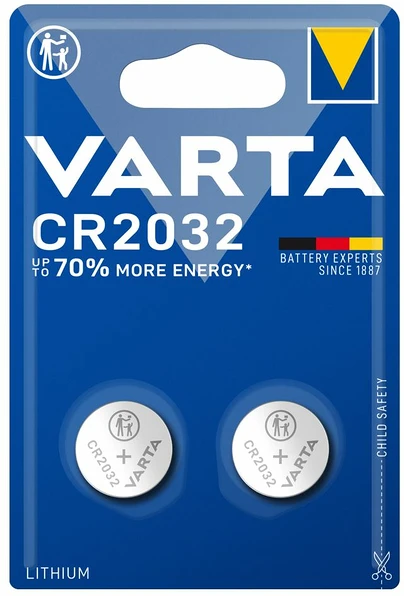 Varta CR 2032 nagyítás