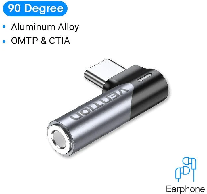 Vention USB-C/M -> 3,5MM/F nagyítás