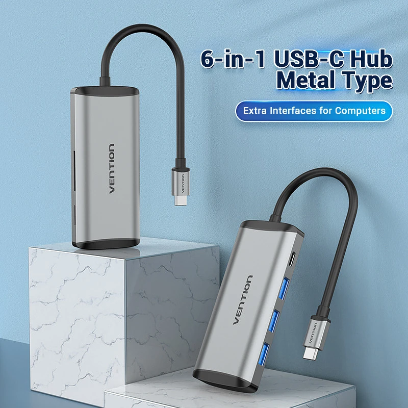 Vention GT; USB3.0*3/TF/SD/PD nagyítás