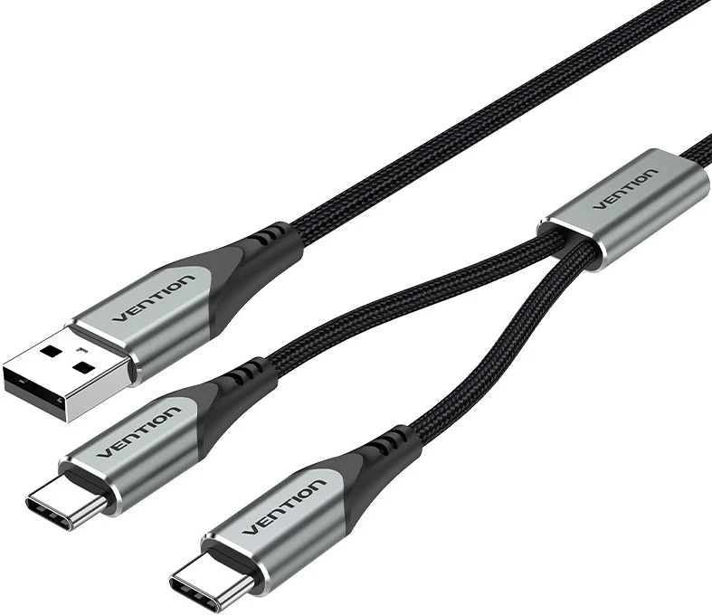 Vention USB-A/M -> 2*USB-C/M, 0,5M nagyítás
