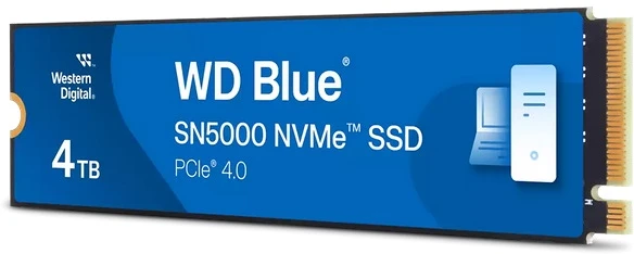 Western digital BLUE SN5000 4TB M.2 PCIE 2280 SSD WDS400T4B0E nagyítás