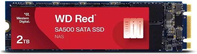 Western digital RED SA500 2TB M.2 SATA 2280 SSD WDS200T1R0B nagyítás