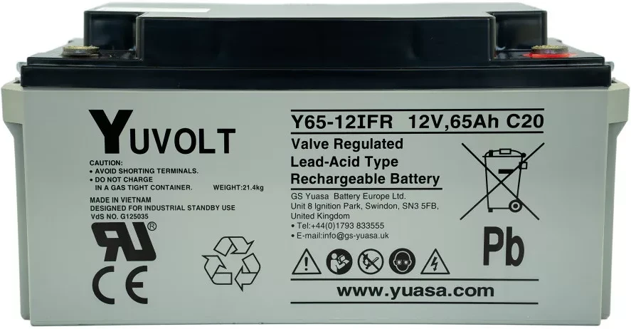 Yuasa YUVOLT 12V 65 AH FR nagyítás