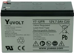 Yuasa YUVOLT 12V 7 AH FR nagyítás