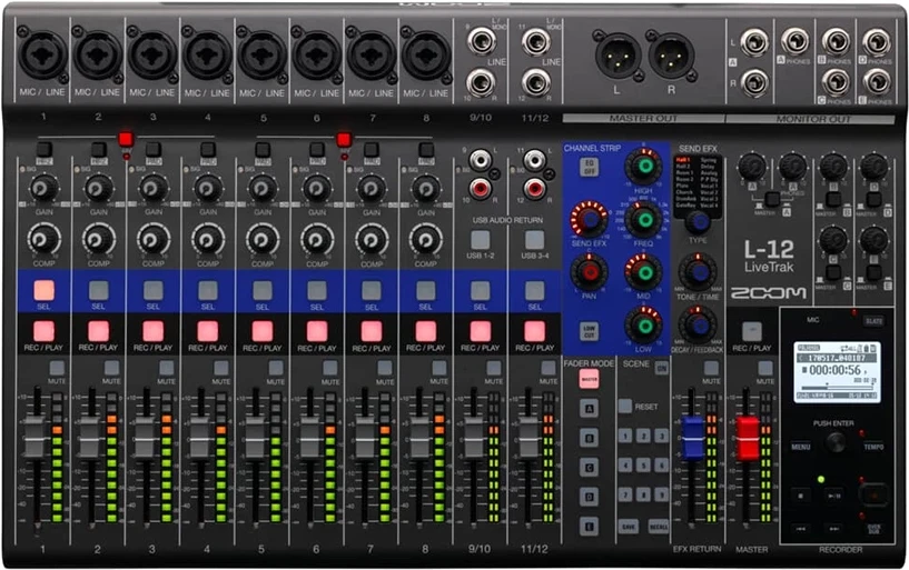 Zoom LIVETRAK L-12 nagyítás