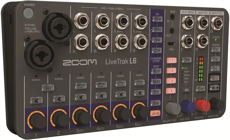 Zoom LIVETRAK L-6 nagyítás